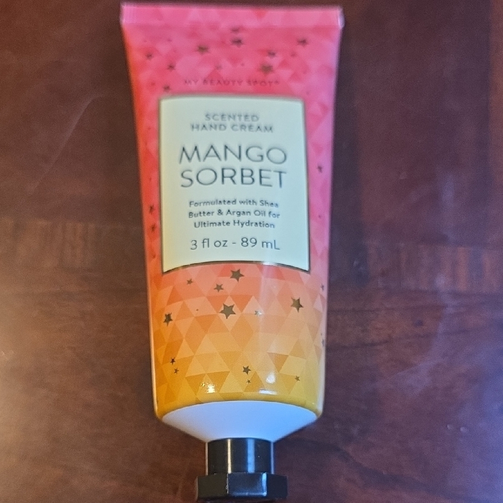 My Beauty Spot Mango Sorbet Hand Cream - Pink and Yellow